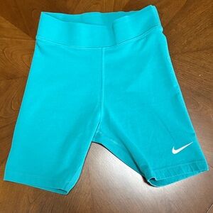 Nike Teal Bike Shorts, size S